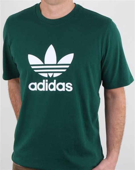 adidas herren trefoil t shirt grün|TREFOIL TEE .